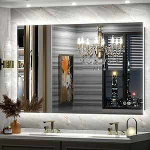 48 in. W x 30 in. H Rectangular Frameless Super Bright Backlited LED Anti-Fog Tempered Glass Wall Bathroom Vanity Mirror