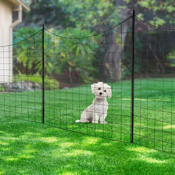 Pure Garden 39 in. Tall No Dig Steel Garden Fence Or Dog Fencing