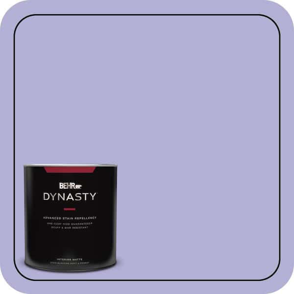 BEHR DYNASTY 1 qt. #630B-4 Freesia Purple Matte Interior Stain-Blocking Paint & Primer