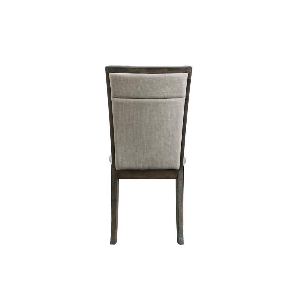 Jasper High Back Gray Upholstered Side Chair Set