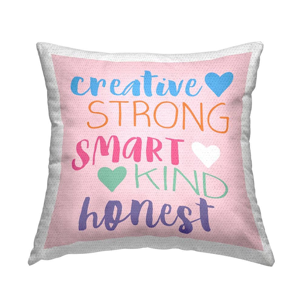 Creative Strong Smart Phrase Multi-Color Square Outdoor Throw Pillow price history on PriceWatchPro