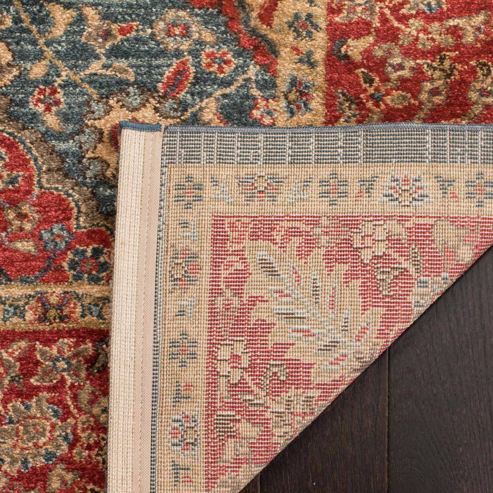 Safavieh Mahal Red and Navy Rectangular Synthetic Area Rug