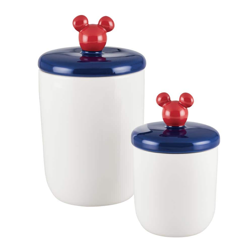 Bon Voyage 2 Piece Stoneware Jar Set, Mixed Colors