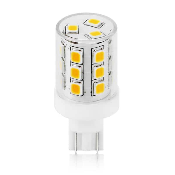 25-Watt Equivalent T5 Wedge Base Tubular LED Light Bulb 3000K Warm White (4-Pack)