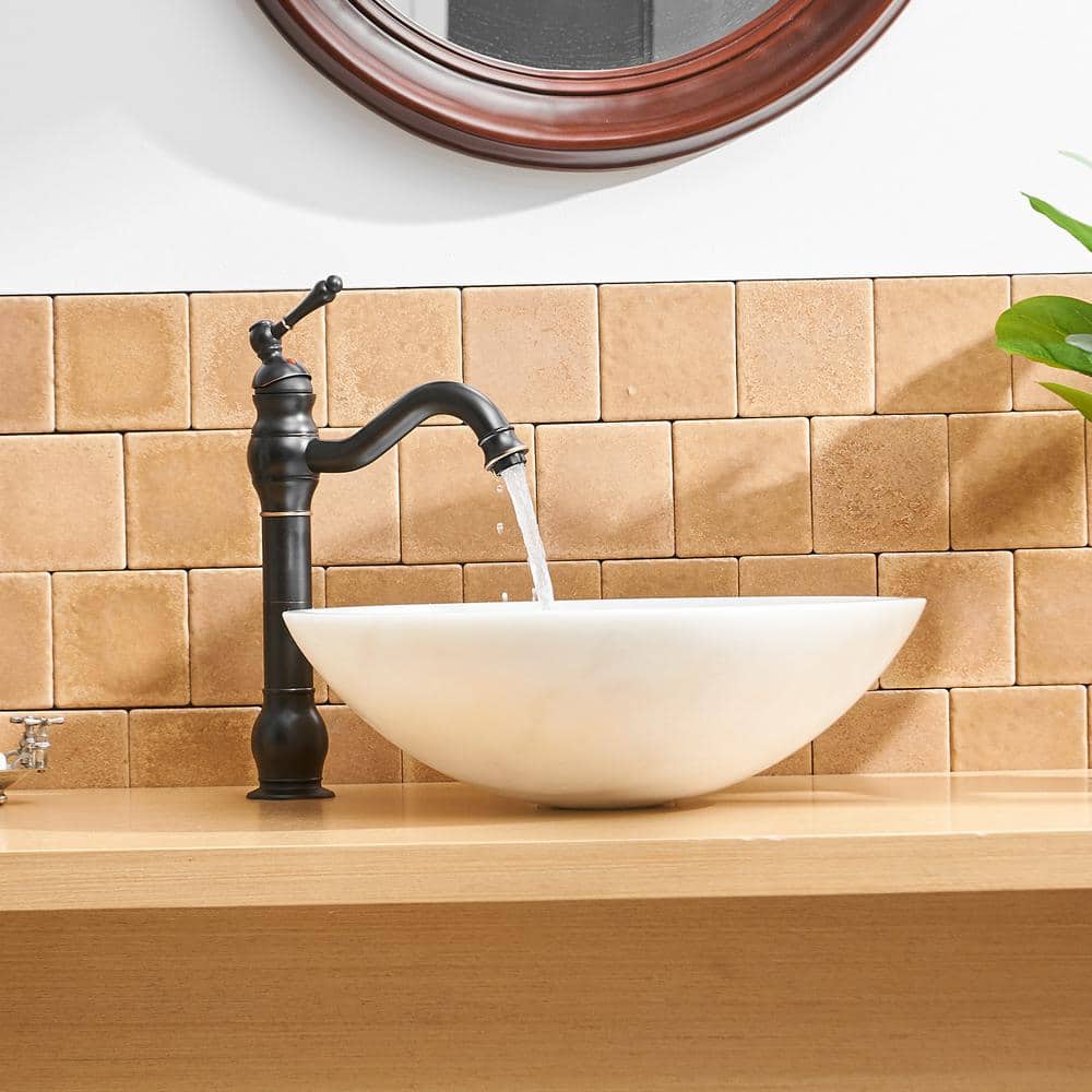 Oil-Rubbed Bronze Single Handle Vessel Bathroom Faucet