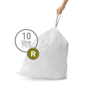 10 Liter Code R Custom-Fit Bathroom Drawstring Trash Bag Liners (60 Ct. Dispenser Pack)