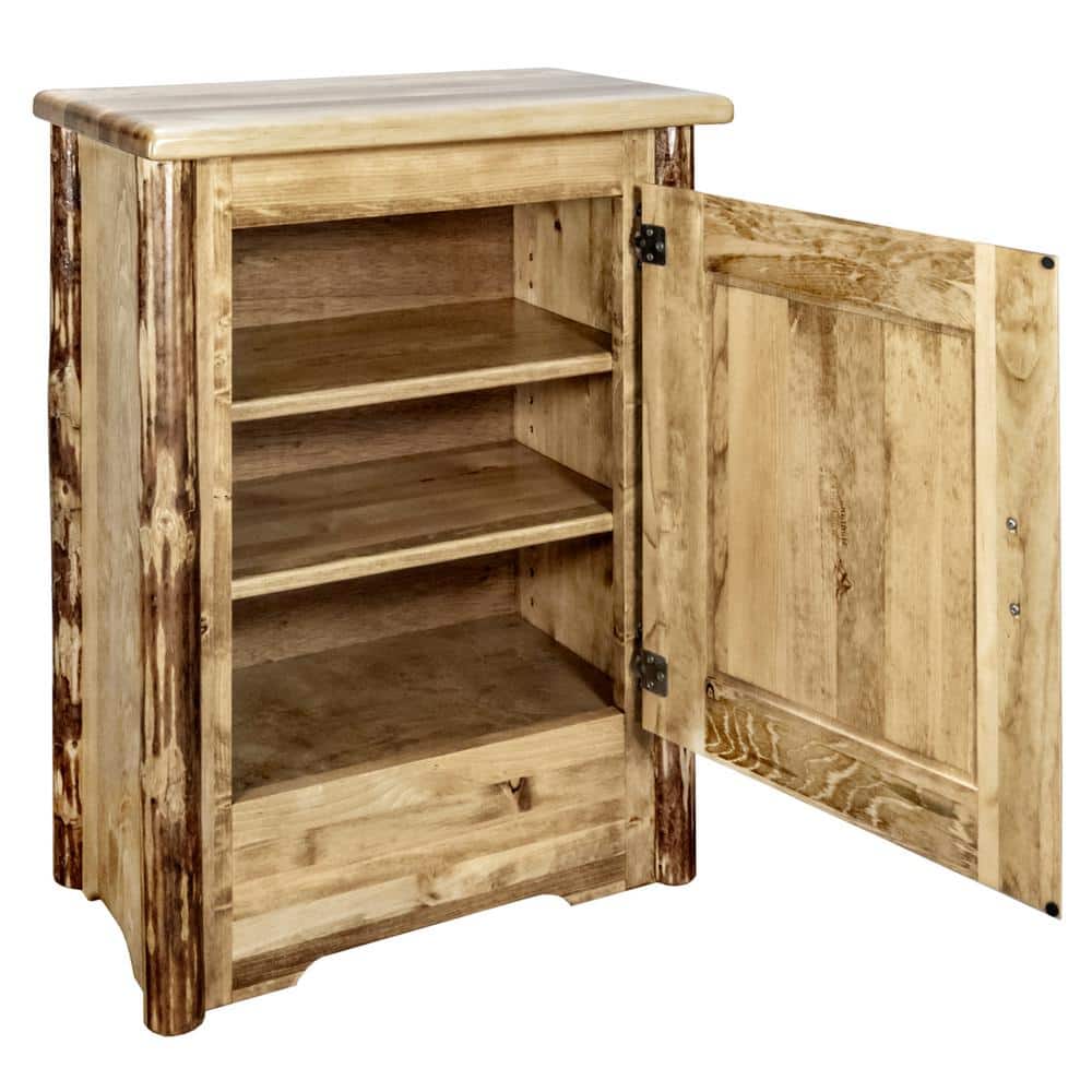 Glacier Country 24" Pine Wood Accent Cabinet with Adjustable Shelves