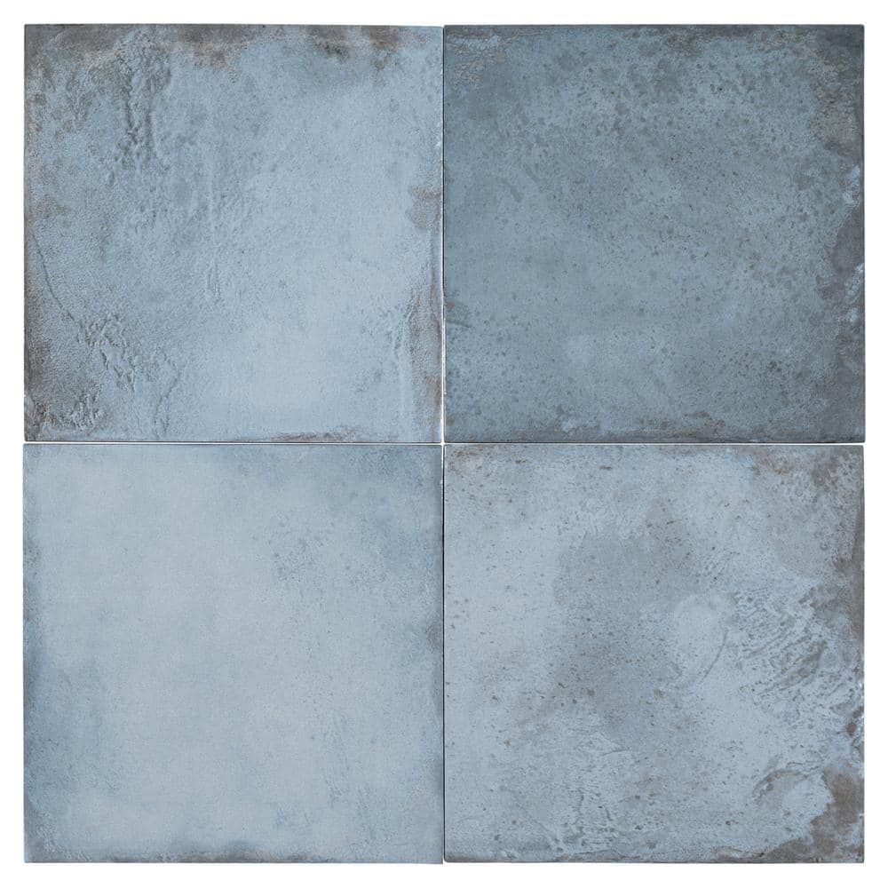 Poise Pacific Blue Matte Porcelain Square Wall and Floor Tile