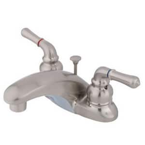 Brimfield 4 in. Centerset 2-Handle High-Arc Bathroom Faucet in Brushed Nickel