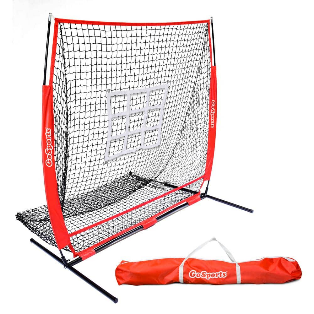 GOSPORTS 5 ft. x 5 ft. Baseball and Softball Practice Pitching and ...