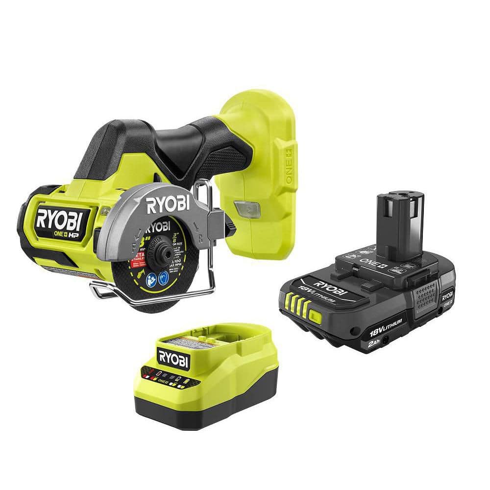 RYOBI ONE+ HP 18V Brushless Cordless Compact Cut-Off Tool with 2.0