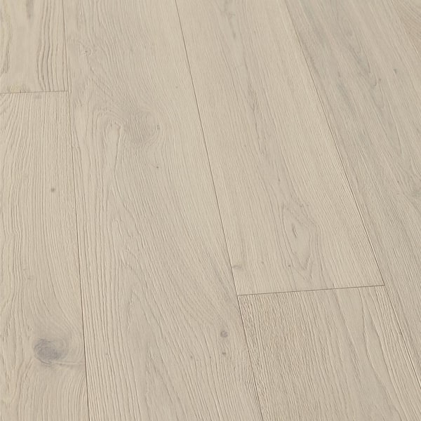 Malibu Wide Plank Nobu French Oak 5/8 in. T x 9.4 in. W Tongue and Groove Wire Brushed Engineered Hardwood Flooring (34.10 sq. ft./Case)