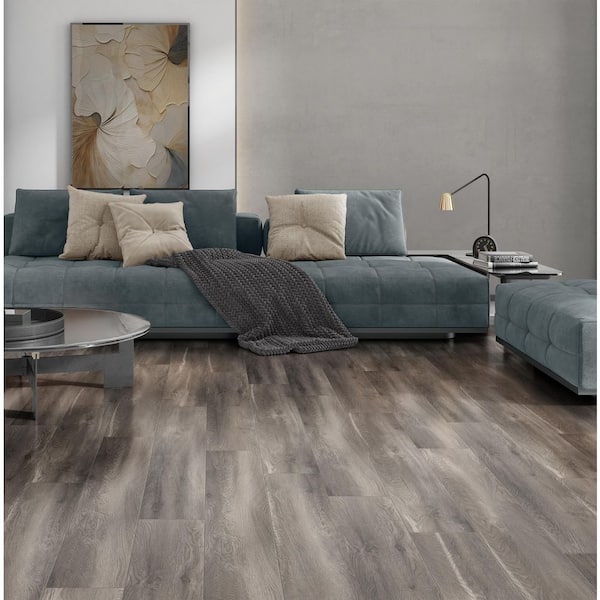 Brookstone Oak 12 mm T x 8 in. W Waterproof Laminate Wood Flooring(15.94 sq. ft./Case)