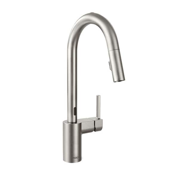 MOEN Align Single-Handle Touchless Pull-Down Sprayer Kitchen Faucet with MotionSense and Power Clean in Spot Resist Stainless