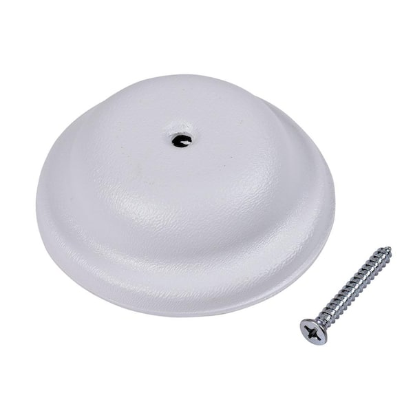 4 in. Plastic Bell Cleanout Cover Plate in White