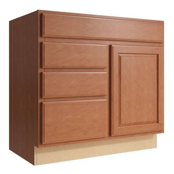 Cardell Salvo 36 in. W x 34 in. H Vanity Cabinet Only in Caramel