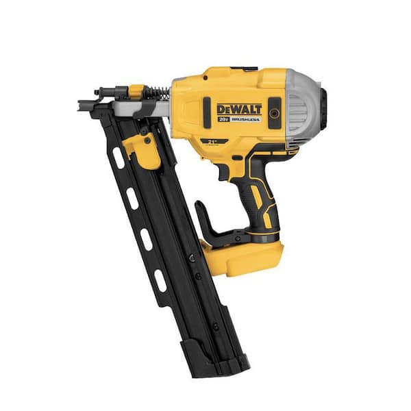 DEWALT 20V MAX XR Lithium Ion Electric Cordless Brushless 2 Speed 21 Plastic Collated Framing Nailer Tool Only DCN21PLB The Home Depot