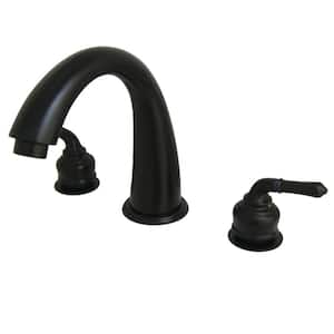 Roman 2-Handle Claw Foot Tub Faucet in Oil Rubbed Bronze (Valve Included)