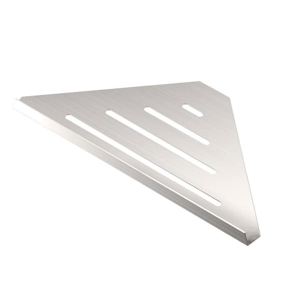 stainless steel brushed nickel corner self