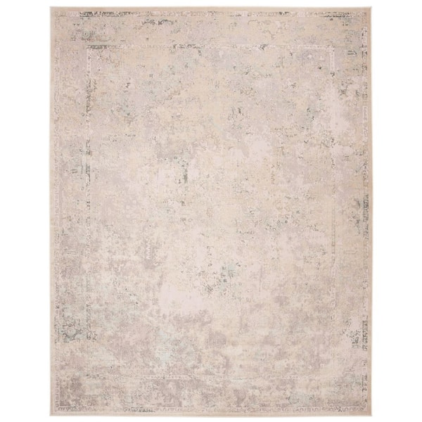 Noble 8 ft. x 10 ft. Beige/Cream Abstract Area Rug