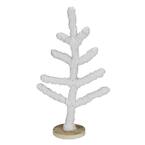 19.5 in. Yarn Wrapped Table Top Christmas Tree, White