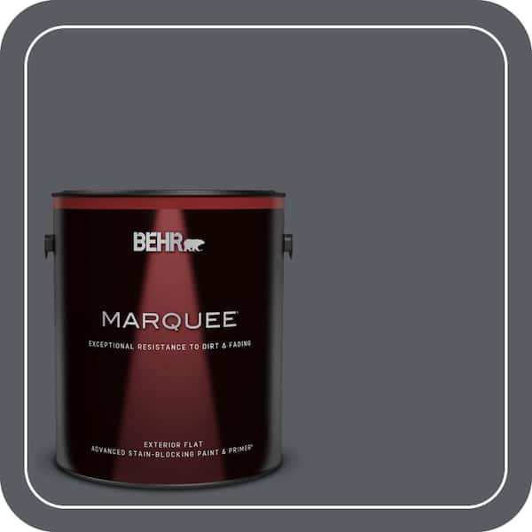 BEHR MARQUEE 1 gal. #PPU18-02 Pencil Point Flat Exterior Paint & Primer