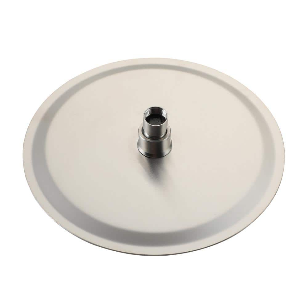 10" Round Brushed Nickel Rain Shower Head