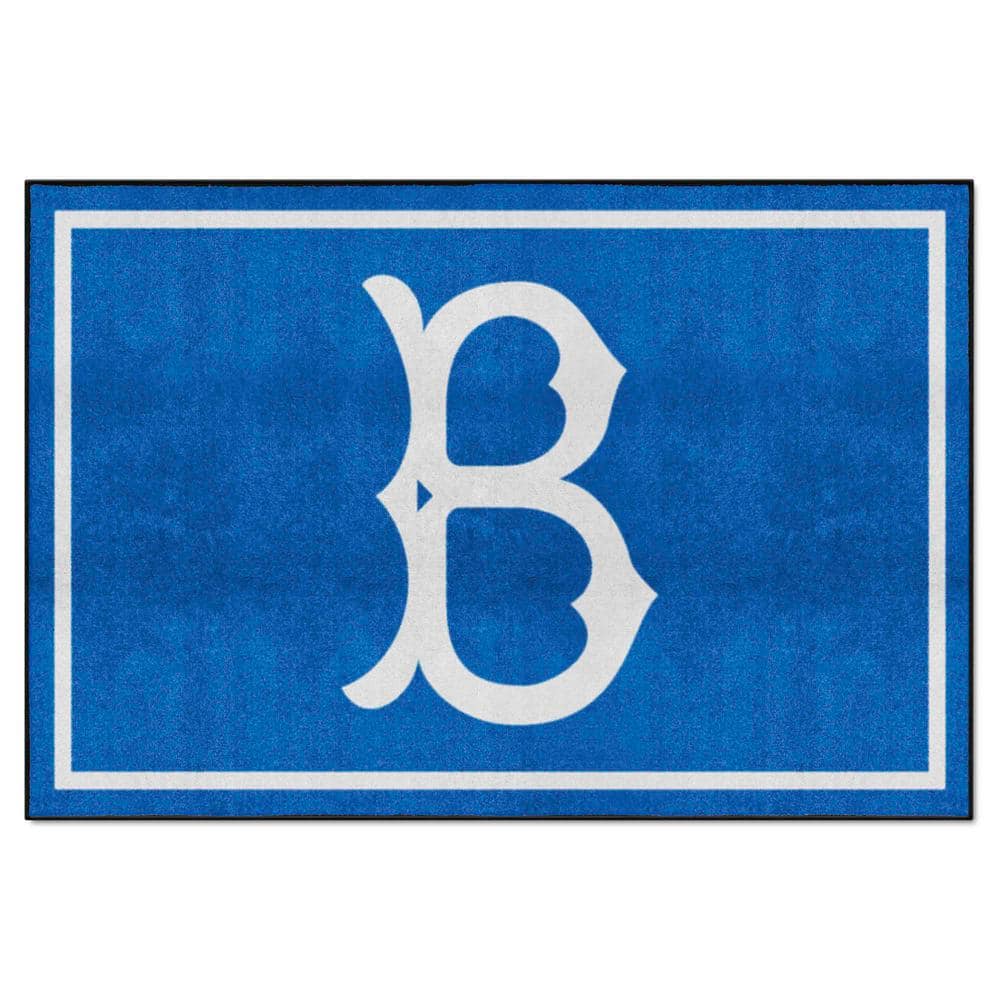 Dodger Rug FANMATS Brooklyn Dodgers 5ft. x 8 ft. Plush Area Rug 37243 - The Home Depot