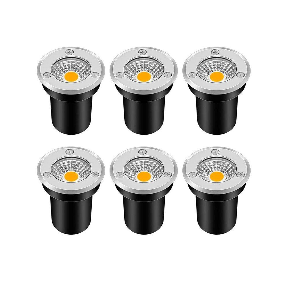 300 Lumens Black RGB Low Voltage Waterproof Integrated LED Spotlight, Dusk to Dawn Color Changing Pathway Lights, 6-Pack price history on PriceWatchPro