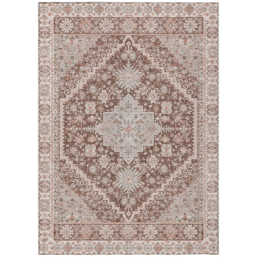 Chantille Machine Washable Indoor/Outdoor Abstract ACN2806 Paprika 5 ft. x 7 ft. 6 in. Area Rug price history on PriceWatchPro