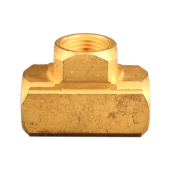 Milton Industries, Inc. 1/4 in. FNPT Brass Tee Hose Fitting