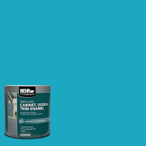 BEHR PREMIUM 1 qt. #P480-5 High Dive Semi-Gloss Enamel Interior/Exterior Cabinet, Door & Trim Paint