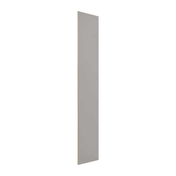 Hampton Bay Avondale 11.25 in. W x 30 in. H Wall Cabinet Flush End Panel in Dove Gray