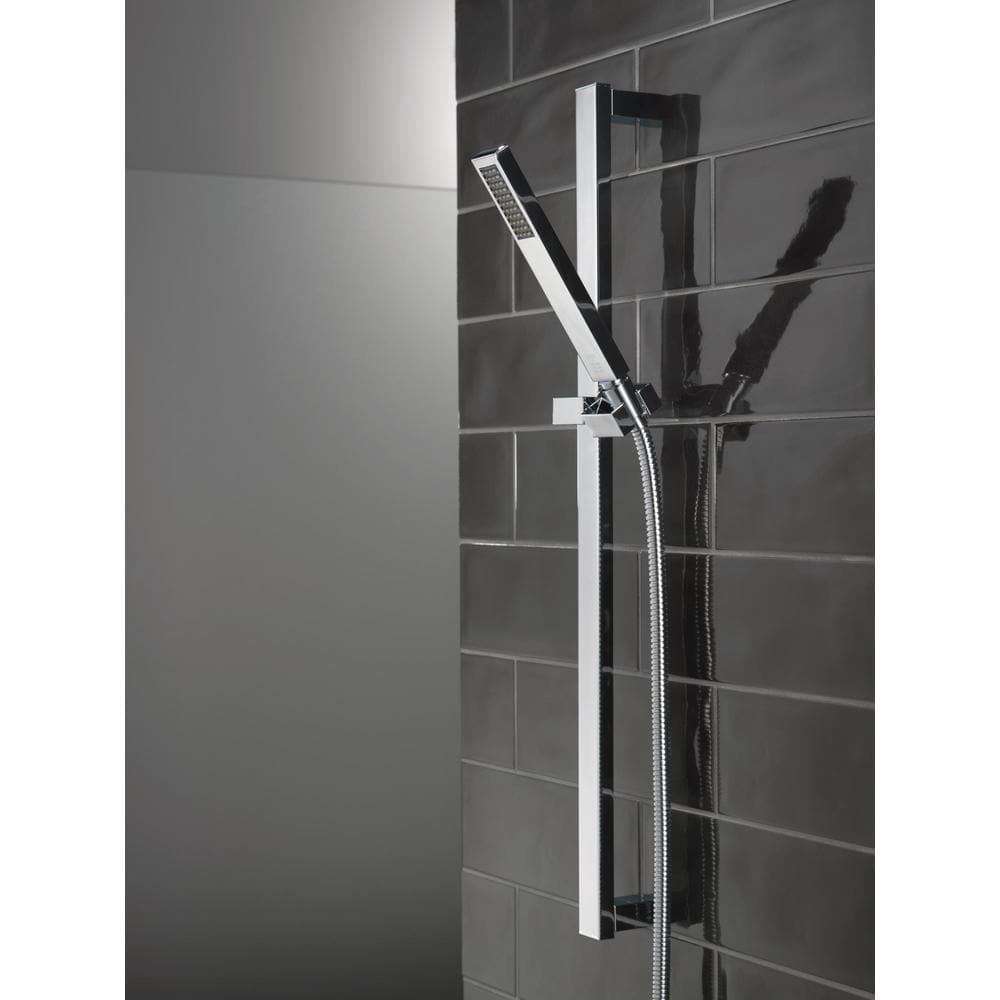 Chrome Adjustable Height Wall Mounted Handheld Shower