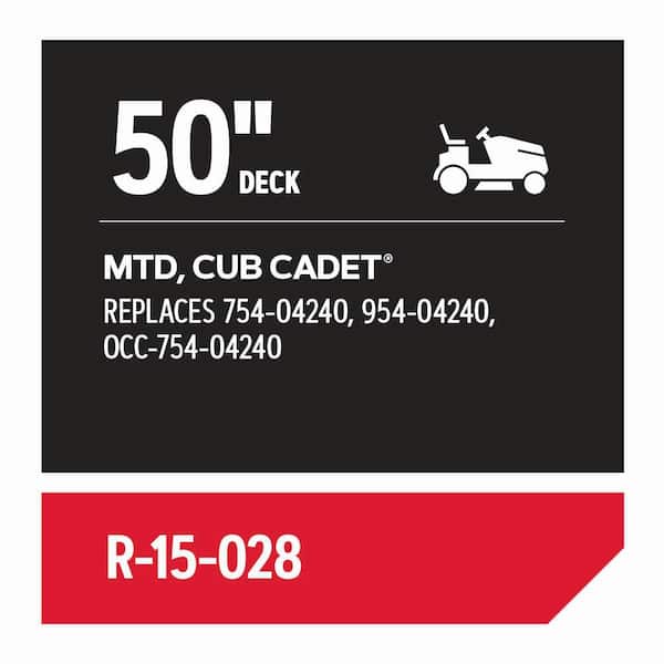 Replacement Belt for 50 in. Deck Riding Mowers, Fits MTD, Cub Cadet