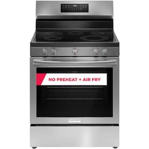 30 in 5 Element Freestanding Range in Stainless Steel with True Convection and Air Fry