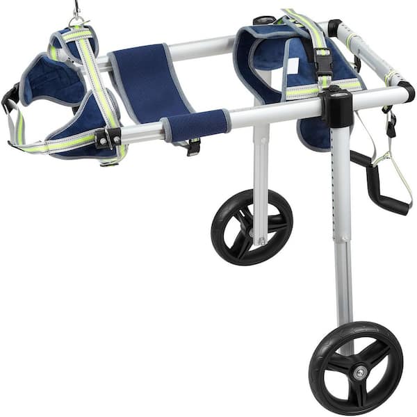 2 Wheels Dog Wheelchair for Back Legs, Pet Wheelchair Lightweight, for Injured, Disabled, Paralysis, Hind Limb Pet(L)