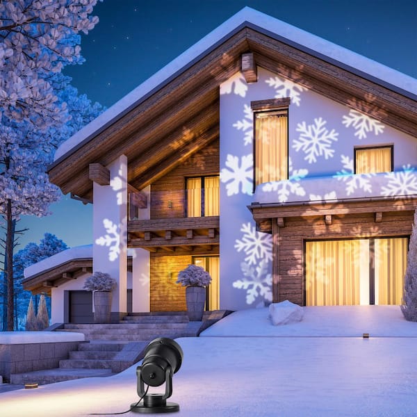 Outdoor Waterproof Christmas Snowflake LED Projector Lights with Remote  Control - Costway