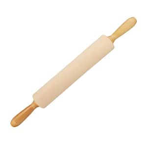 Classic Rolling Pin, with Handles 2.4 in. Dia x 12 in. L