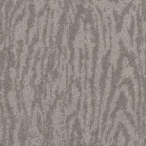 Classic Cabin-Moonlit Steal-Gray 39 oz. Triexta Polyester Patterned Carpet - Installation Required