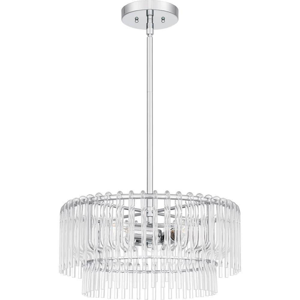 Tayshia 3-Light Polished Chrome Pendant Light price history on PriceWatchPro