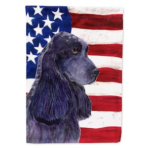 2.33 ft. x 3.33 ft. Polyester USA American 2-Sided Flag with Cocker Spaniel 2-Sided Flag Canvas House Size Heavyweight