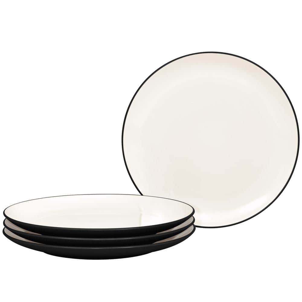 Noritake Colorwave Graphite 6.25 in. (Black) Stoneware Mini Plates, (Set of 4)