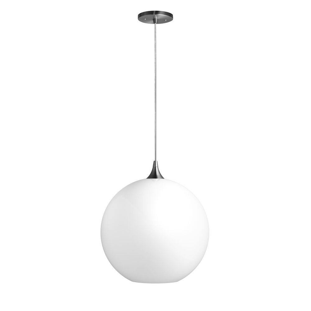 14 in. Brush Nickel Globe Pendant Light price history on PriceWatchPro