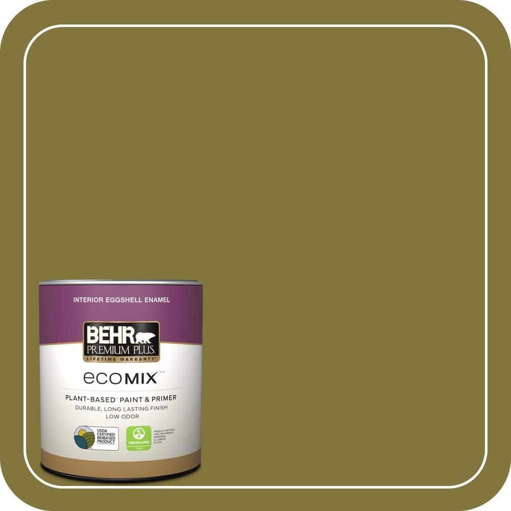 1 qt. #390D-7 Marsh Grass Eggshell Enamel EcoMix Plant-Based Interior Paint & Primer price history on PriceWatchPro