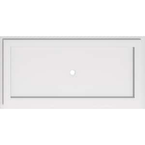 30 in. W x 15 in. H x 1 in. ID x 1 in. P Rectangle Architectural Grade PVC Contemporary Ceiling Medallion