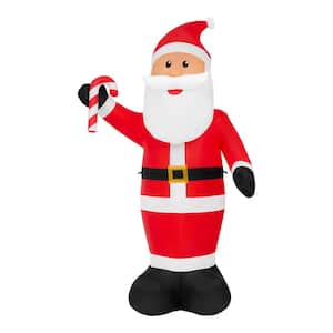 11 ft. Airblown Santa with Candy Cane Christmas Inflatable