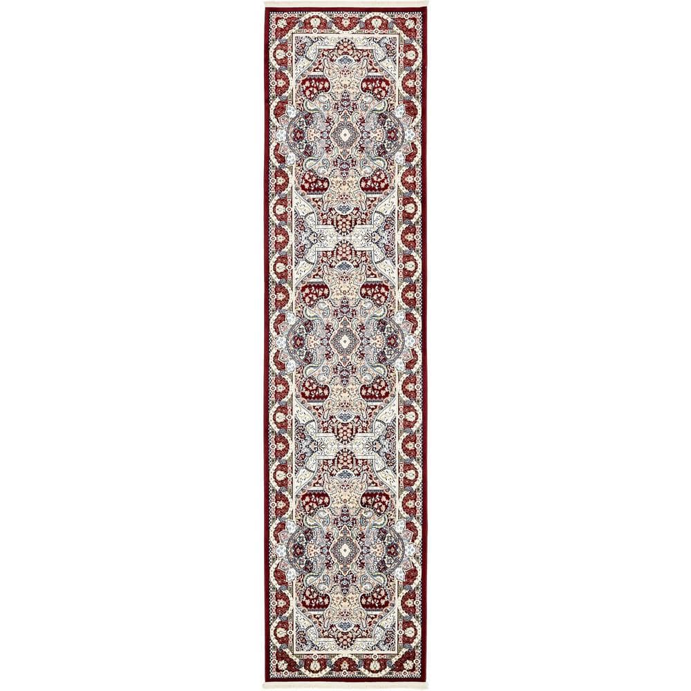 Narenj Glasgow Burgundy 3' 0 x 13' 0 Runner Rug price history on PriceWatchPro
