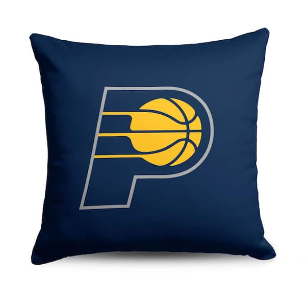 THE NORTHWEST GROUP NBA Pacers Double Down Printed Multicolor Throw Pillow 18 x 18