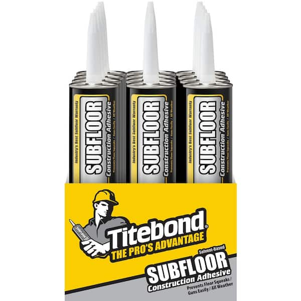 Titebond 10 Oz Brown Solvent Based Subfloor Construction Adhesive 12 Pack 5491 The Home Depot